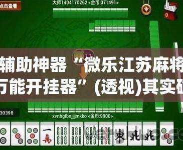 必看教程“微乐麻将真有挂吗”确实果然有挂-第3张图片