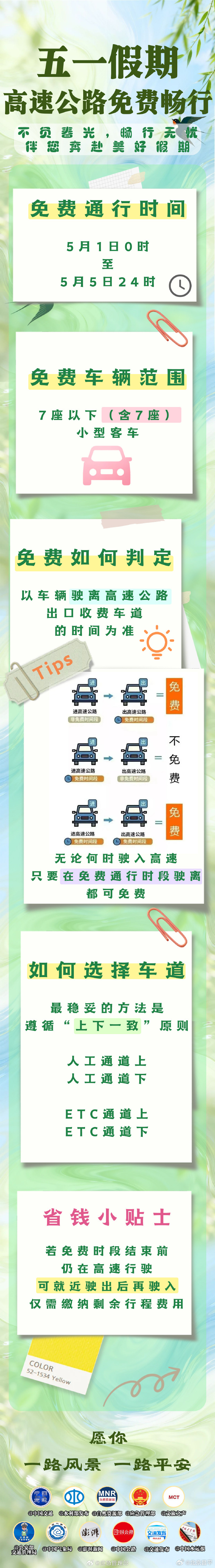 2023五一高速公路免费几天,2022年五一高速免费几天