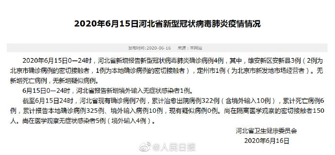 「河北新增7例无症状涉石家庄等地」〃河北石家庄新增无症状患者