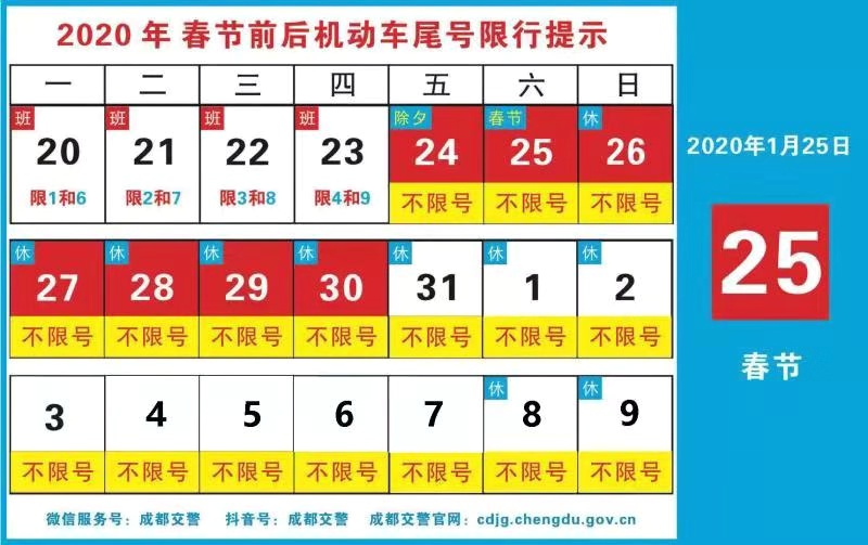 成都限行时间新规2020年4月,成都限行时间区域新规2020年7月6-第3张图片