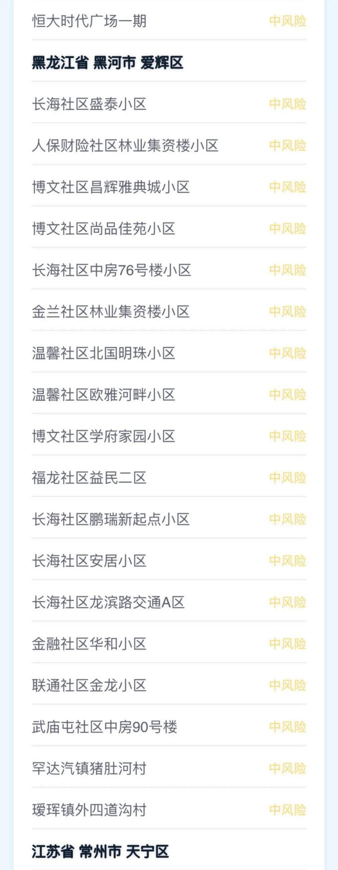 今日中高风险地区查询,今日中高风险疫情区-第2张图片